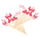100 pezzi spiedini cocktail in bamboo per frutta 8