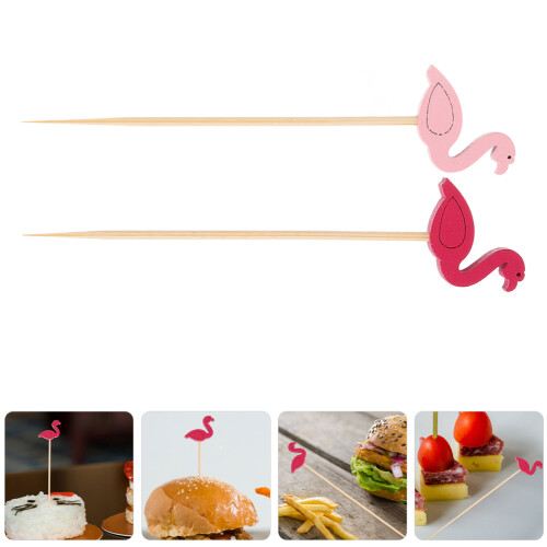 100 pezzi spiedini cocktail in bamboo per frutta 2