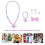 conjunto 6 peças: pulseiras, colares e infantil decorativos 8