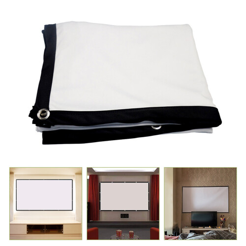100 Projectiescherm Video Opvouwbaar Kantoor Polyester Wit 2