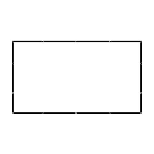 100 Projectiescherm Video Opvouwbaar Kantoor Polyester Wit 1