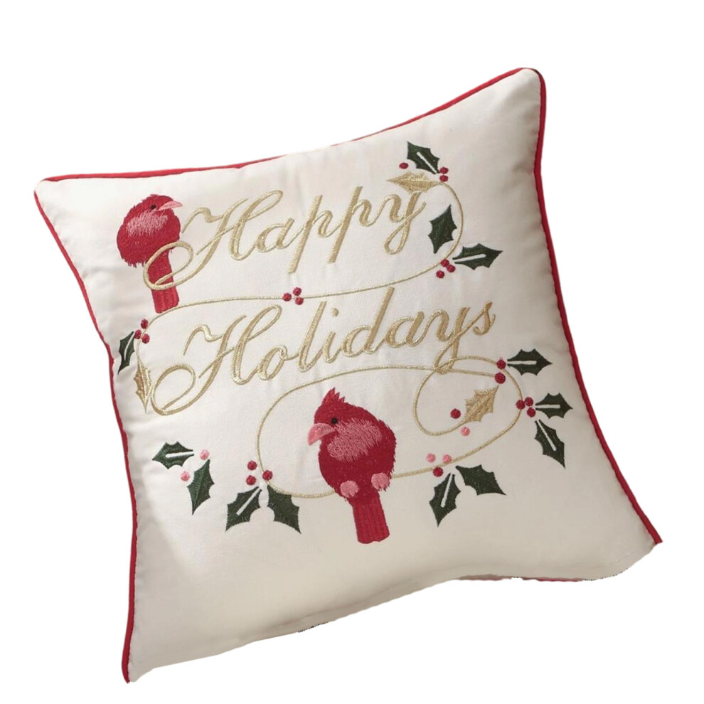 Elegant Velvets Pillow Cover Soft Sturdy-flowers and birds