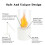 Tabletop Fire Bowl Pot Fireplace Biothanol White 4