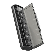 Multifunctional Pills Container Medicine Box Dispenser-Black