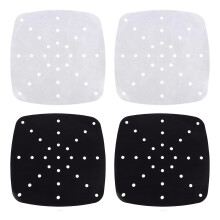 4St Airfryer Bakmat Mat Wit Voor Vlees En Groenten