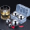 conjunto de cubos de aço inoxidável para vinho e uísque 5