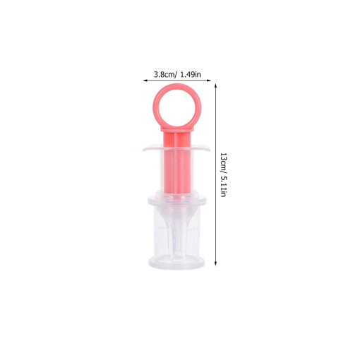 3 conta-gotas cilíndricos com agulha para bebê, rosa azul 1