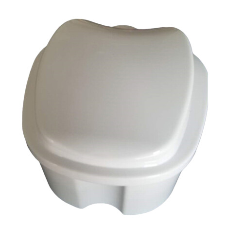 2 unidades armazenamento dentaduras com e dobradiça 2