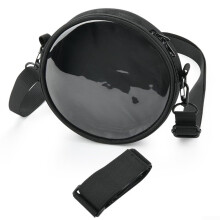 CD Player Bag Compact Design With Adjustable Shoulder Straps Nylon Padded Interior For Portable CD Players Black