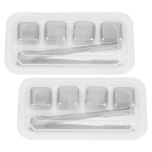 2 Sets Stahl Eiswürfel Wiederverwendbar Geschenkidee