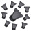 Universal Föhnzubehör Schwarz PP PC 10er Pack 1