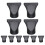 Universal Föhnzubehör Schwarz PP PC 10er Pack 6