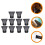 Universal Föhnzubehör Schwarz PP PC 10er Pack 3
