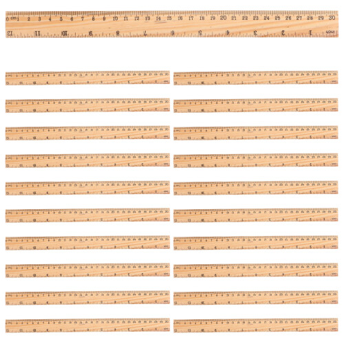20Stk Holz Messlineale Präzise Schülerlineale Schulzubehör 2
