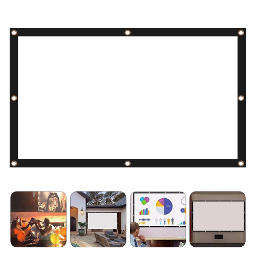 Projector Screen 120 Inch 16:9 Vouwbaar Draagbaar Projectie Filmscherm 2