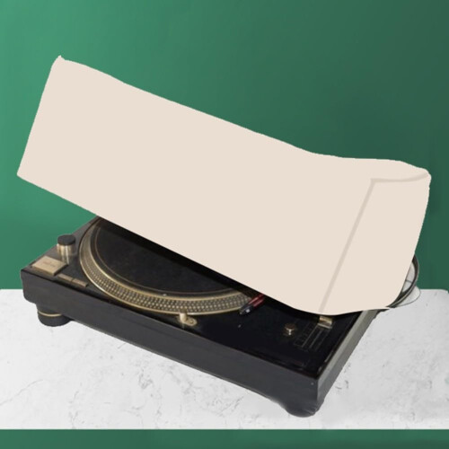Record Player Dust Cover Beige Color Humidity Protection Longevity 2