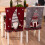 2 Stück Weihnachtsfestliche 3D-Zwerge-Rot 6