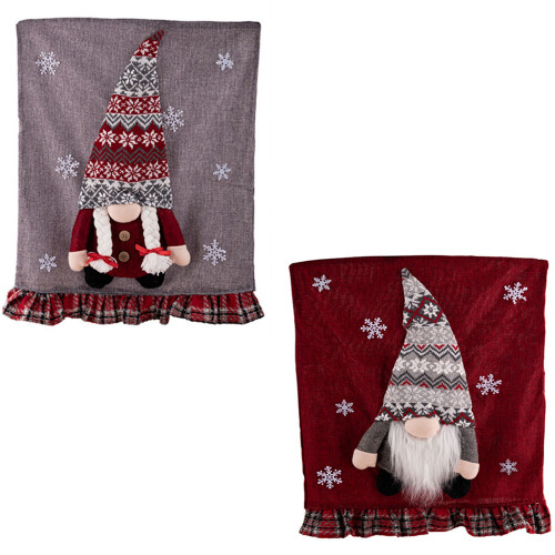 2 Stück Weihnachtsfestliche 3D-Zwerge-Rot 2