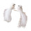 Twin White Artificial Birds For Holiday Decorating Premium-A 1