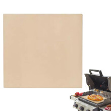 Pizza Stone Oven 15-Inch Rectangular Ceramic Baking Stone For Crispy Crust, Easy Clean 305x305x10mm