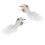 2PCS Delicate Artificial White Doves For Christmas Wreath-B 1