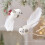 2PCS Delicate Artificial White Doves For Christmas Wreath-B 7