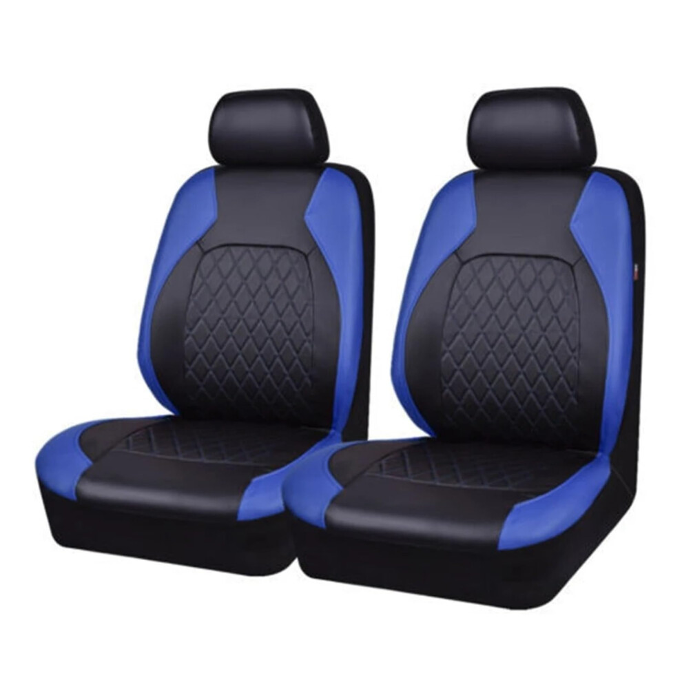 Seat Covers Full Set For Accord City Civic Crv Crz Elysion Pu Leather Front Seats 2 Seats Blue 9354506447465