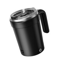 Magnetic Auto Stirring Cup Coffee Protein Shakes Electric-Black