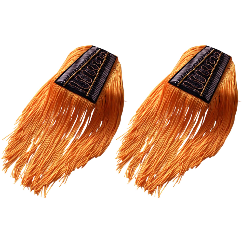 Gold Fringed Epaulettes Decorative Shoulder Epaulet For Jackets