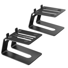 Studio Monitor Stands, Desk Bookshelf Speaker Stands For Laptop Speakers, Stable Pair For Small To Medium-Sized Speakers