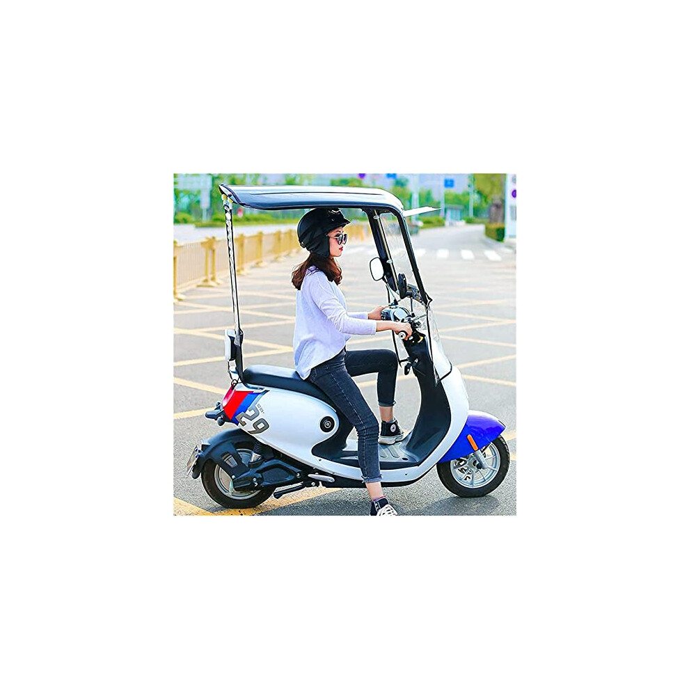 Universal Fully Enclosed Transparent Canopy For Electric Cars And Mobility Scooters All Weather Sun Rain Wind Protection