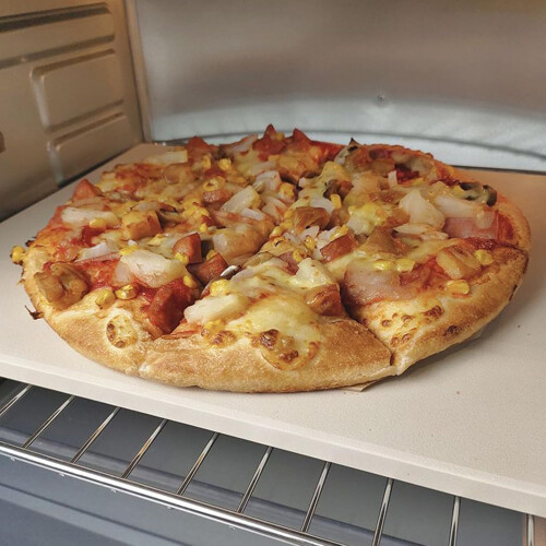 Rectangular Pizza Stone Baking Tray 265x255x8mm For Grill And Oven Camping Restaurant 2