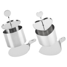 2 Sets Kuchenformen Ausstechformen Mousseformen Fürs Backen