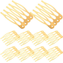 50 diy haar-kämme fünfzack handgemacht gold für