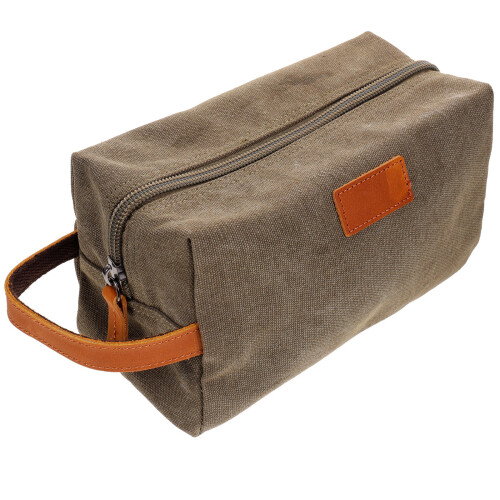 Makeup Kosmetiktasche Canvas Leder Organizer Vintage 2