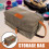 Makeup Kosmetiktasche Canvas Leder Organizer Vintage 9