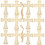 1Set Holz Ausschnitte Diy Rohlinge Unbemalte Scheiben 6
