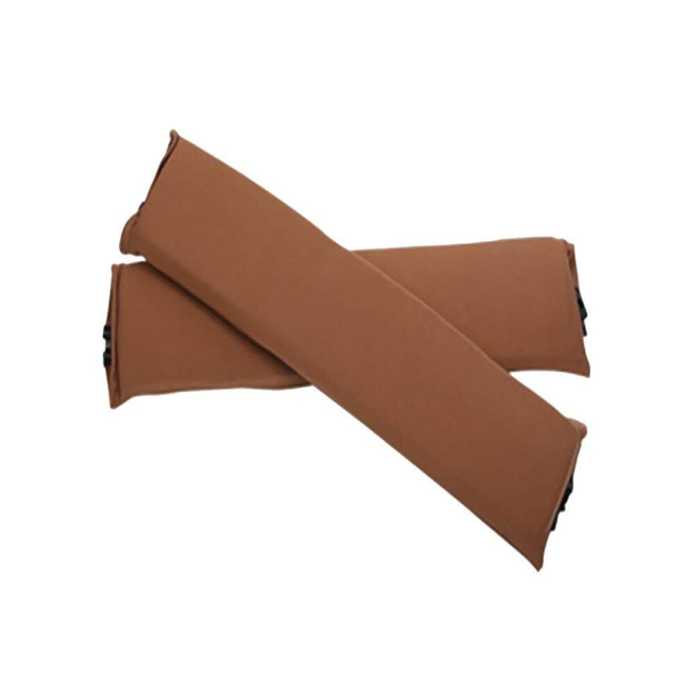 Zipper Armrest Cushion Pads 1 Pair Elbow Pillow Arm Rest Cover Cushion Brown 9084446536232