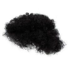 2Stk Afro Puff Perücke Lockiger Dutt Für