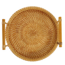 Geflochtener Rattankorb Essensservierer Mit