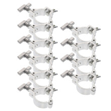 10 Hängeleuchtenhaken, langlebige Bühnenlichtklammern (Silber)