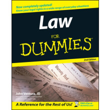 Law For Dummies by John Ventura Paperback Book