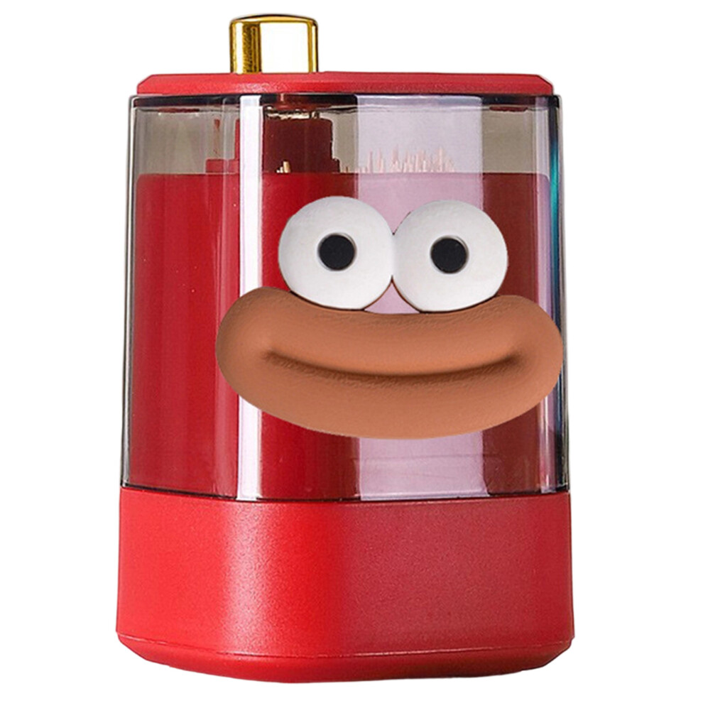 Large Mouth Cartoon Toothpick Box Press Releases Mechanism-Red