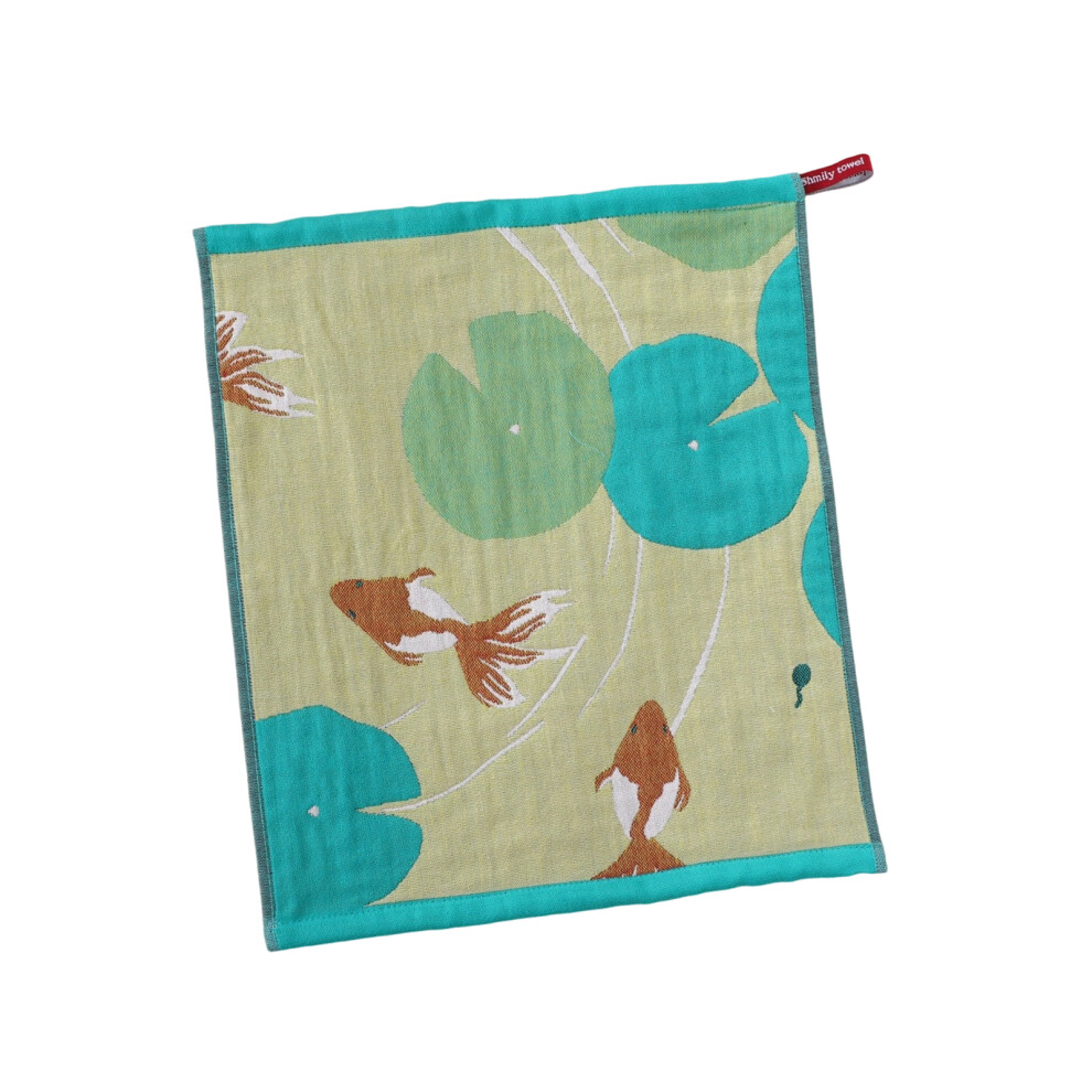 Cotton Gauze Hand Towel Quick Drying-Carassius auratus