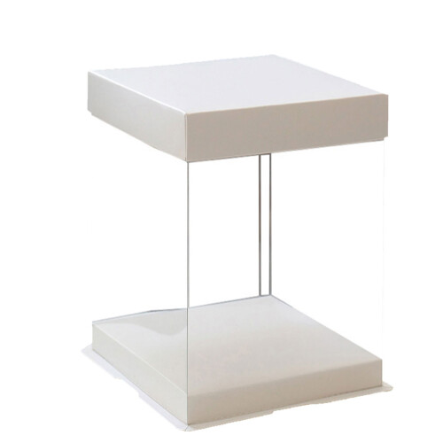 Clear Gable Cake Box Aus Kunststoff 1