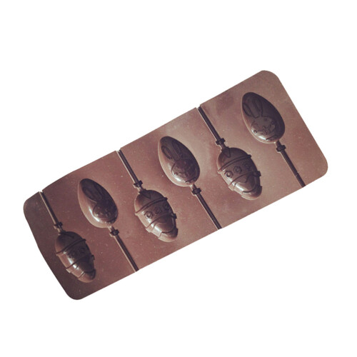 6 Vakjes Eieren Konijn Lolly Mallocatie Silicone 2