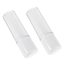 2Stk. Runde Augencreme Flasche Abs Reise Shampoo Aus Acryl Weiß