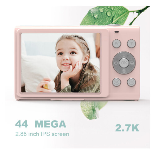 Digitalkamera 2.7K/44MP/16x Digitalzoom/Anti-Shake/Webcam 2