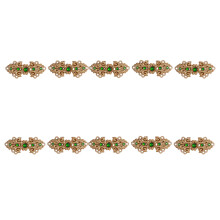Boutons de fermeture chinois en alliage Cheongsam, 10 pièces,-UN