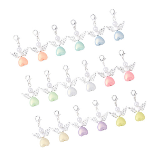 Ange porte-clés porte-clés 50 pièces ange perles perles